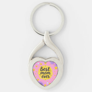 Luxury Stars Trendig Gift Collection Twisted Heart Silverfärgad Nyckelring