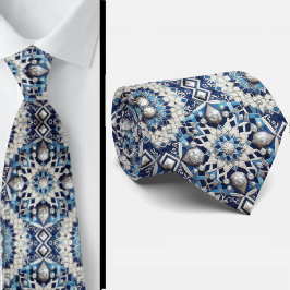 Luxury Statement Moroccan Diamond Neck Tie Slips