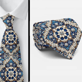 Luxury Statement Moroccan Diamond Neck Tie Slips