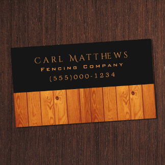 Luxury Stil Wood Fence Design Fening Company Visitkort