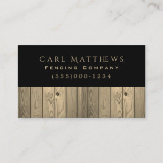 Luxury Stil Wood Fence Design Fening Company Visitkort