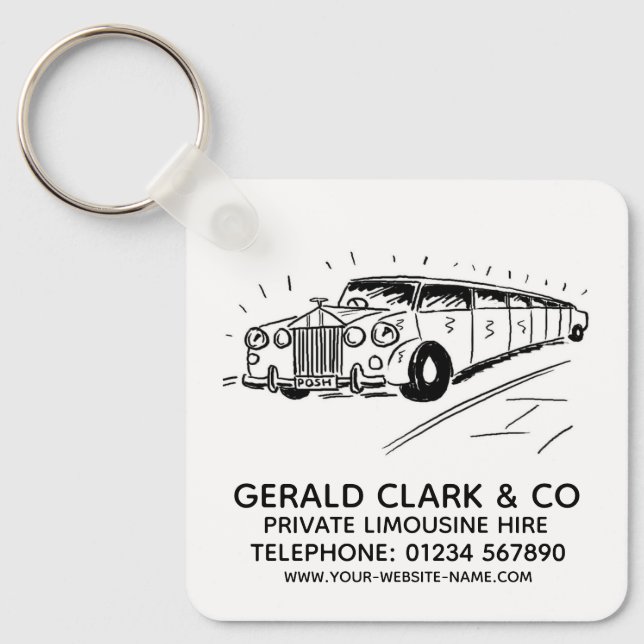 Luxury Stretch Limousine Hire Nyckelring (Framsida)