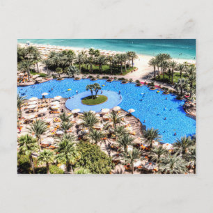 Luxury Swimming Bassäng Dubai Vykort