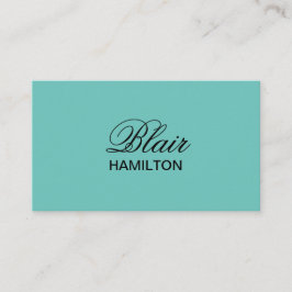 Luxury Teal Visitkort