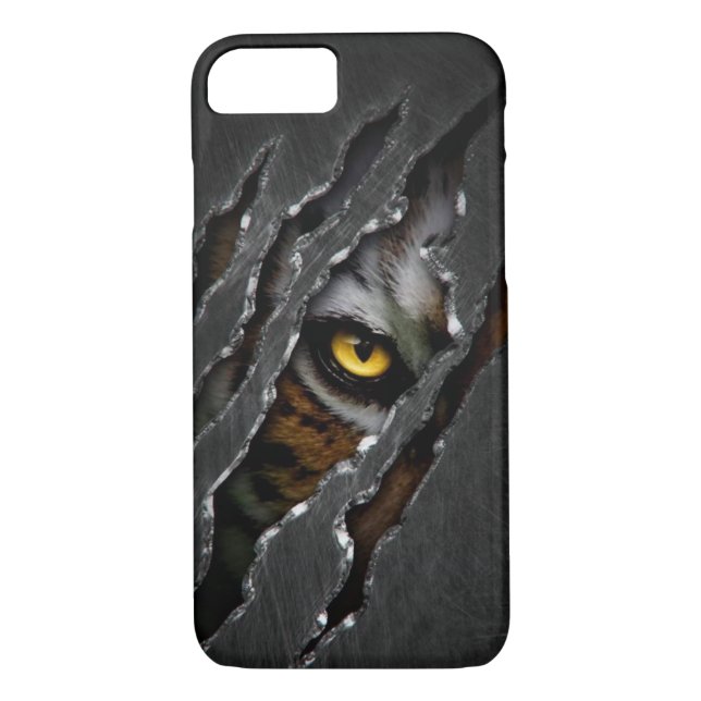 Luxury Tiger Ögon iphone case Case-Mate iPhone Skal (Baksida)