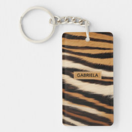 Luxury Tiger Skin Faux Fur Wild Animal Stripe