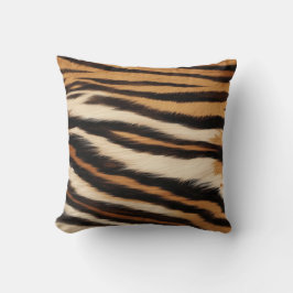 Luxury Tiger Skin Faux Fur Wild Animal Stripe Kudde