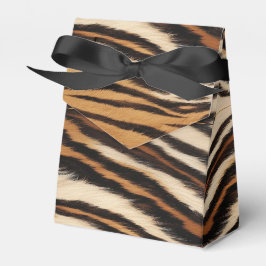 Luxury Tiger Skin Faux Fur Wild Animal Stripe Presentaskar