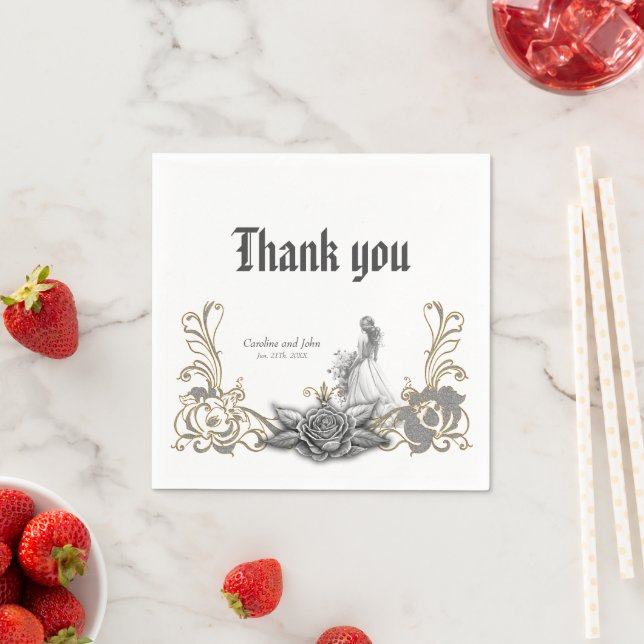 Luxury träffar romantik. pappersservett (Insitu)