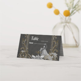 Luxury träffar romantik. placeringskort