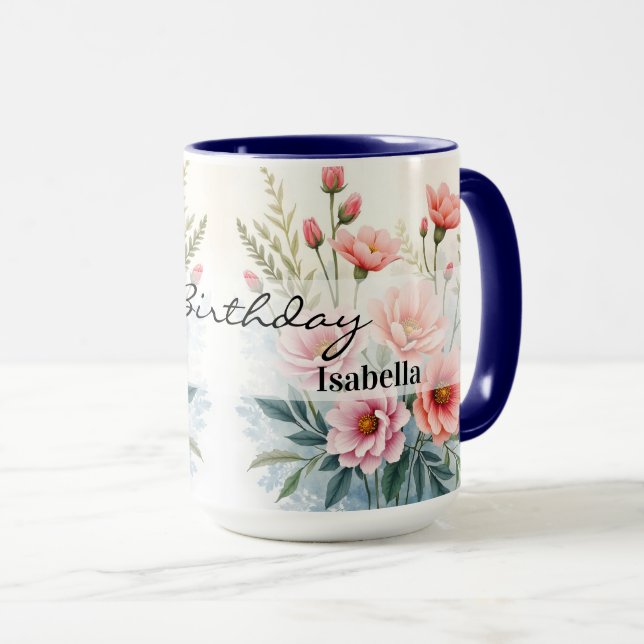 Luxury Trendy Wildflowers Beautiful Collection Mugg (Framsida höger)