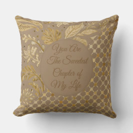 Luxury, Valentine's Day, Gold Flowers,  Pixels  Kudde