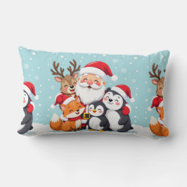 Luxury Velvet Christmas Throw Pillow Lumbarkudde