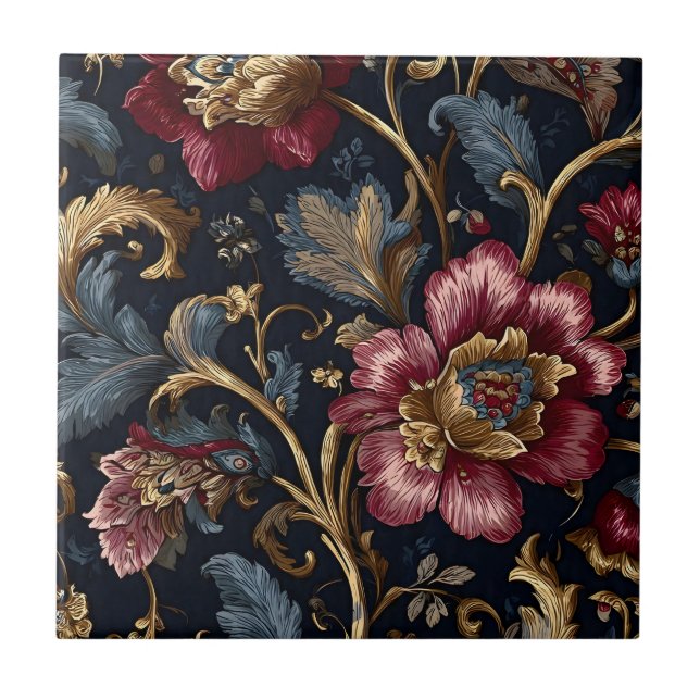 Luxury Vinatge Royal Saffron  Kakelplatta (Framsidan)