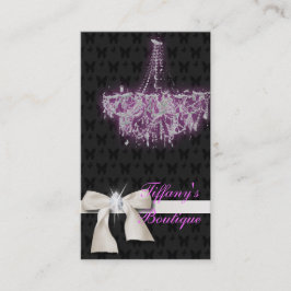Luxury Vintage Chandelier Boutique Affärskort Visitkort