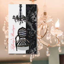 Luxury Vintage Chandelier Boutique Affärskort