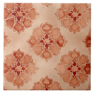 Luxury Vintage Islamic Geometric Sand Terracotta Kakelplatta