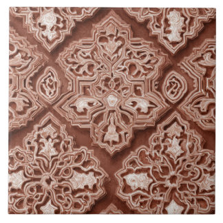 Luxury Vintage Islamic Geometric Sand Terracotta Kakelplatta
