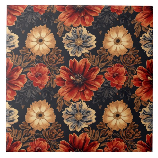 Luxury Vintage Royal Saffron Kakelplatta (Framsidan)