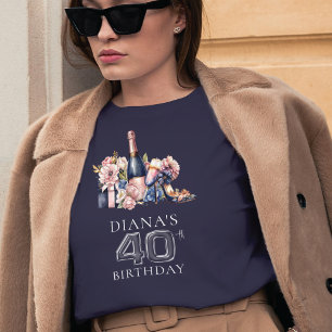 Luxury Vuxen Birthday 40th Personlig T Shirt
