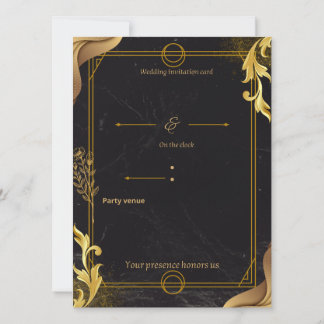 luxury wedding invite inbjudningar