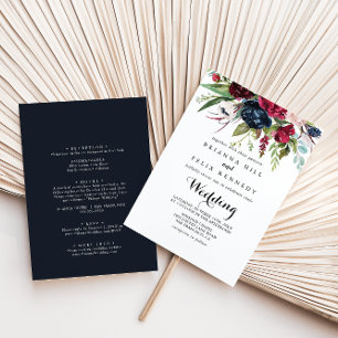 Luxury Whimsical Boho Blommigt Front & Back Bröllo Inbjudningar