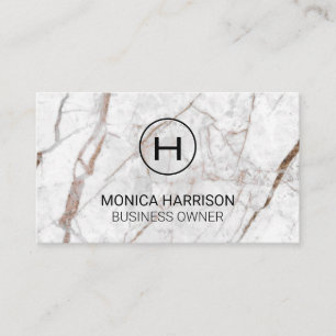 Luxury White Marble Visitkort