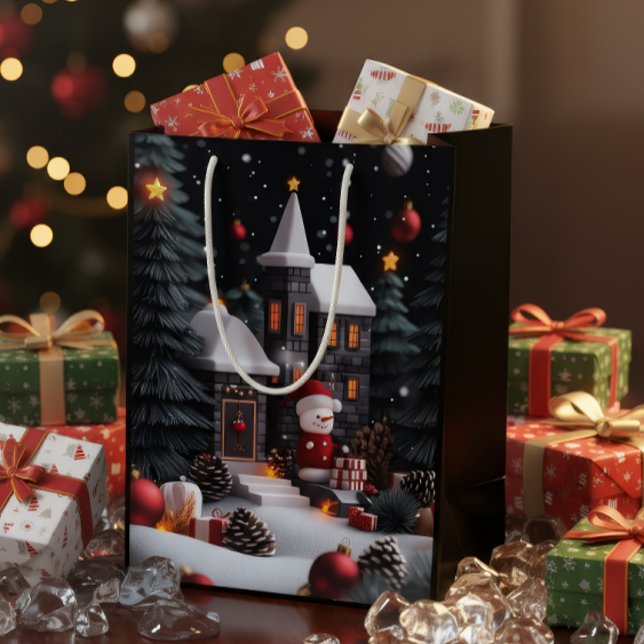 Luxury Winter Christmas Gift Bag (Skapare uppladdad)