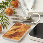 Luxury Woodgrain Faux Burel<br><div class="desc">Classic,  understated,  timeless — this faux burled wood keychain brings warm tones and organic grain to your everyday accessories.</div>