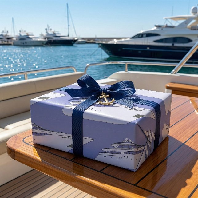 Luxury Yacht Presentpapper (Skapare uppladdad)