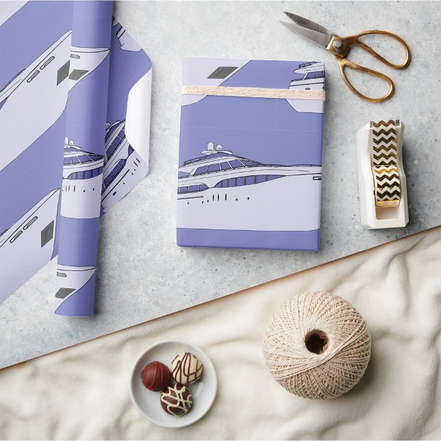 Luxury Yacht Presentpapper (Skapare uppladdad)