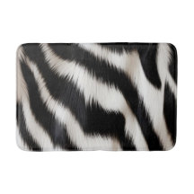 Luxury Zebra Print Elegant Black & White Faux Fur