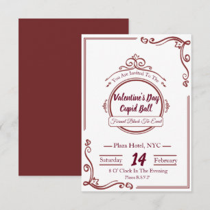 Luxus Valentines day inbjudningar