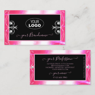 Luxuy Black Rosa Gnistra Jewels Ornamels Add Logot Visitkort