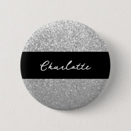 Luxvaror Gnistra Silver Glitter Namn Knapp