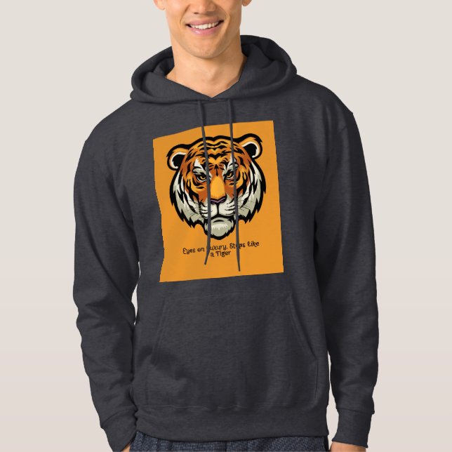 Luxvaror i Rand - djärv tigerenergi Hoodie (Framsida)