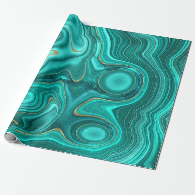Luxy Glam Turcos Bright Abstrakt Mönster Presentpapper (Utrullad)