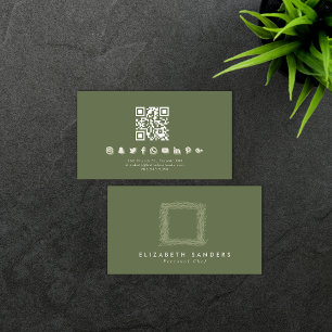 LUXYLminimalistisk Boutique Social Media QR CODE Visitkort