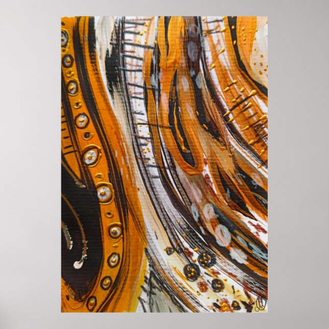 Luxys abstrakt Patternart Luxury abstrakt art Poster (Framsidan)