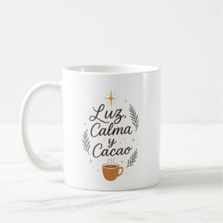 ✨ Luz, Calma y Cacao – Diseño Navideño Aesthetic  Kaffemugg