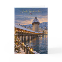 Luzern Kapellbrücke God Jul