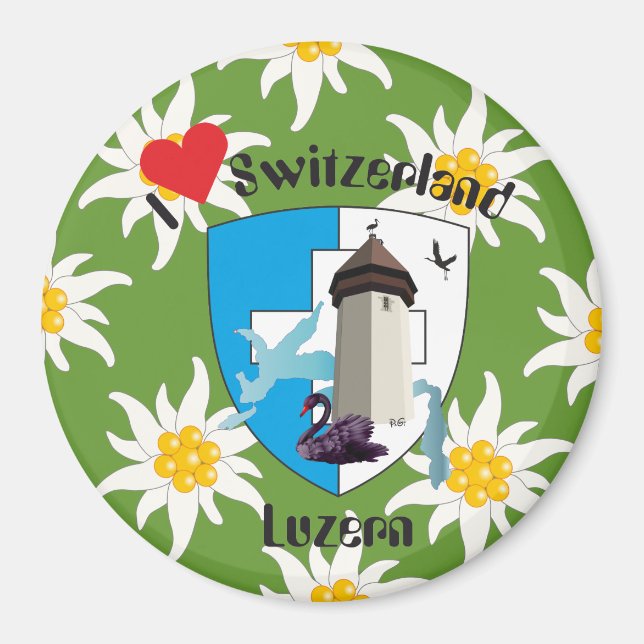 Luzern Schweiz Magnet (Framsidan)