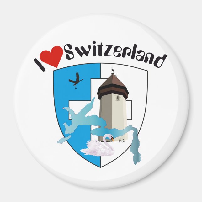 Luzern Schweiz Magnet (Framsidan)