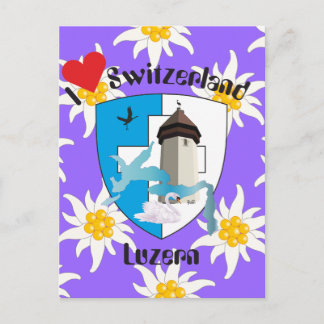 Luzern Schweiz Postkarte Vykort