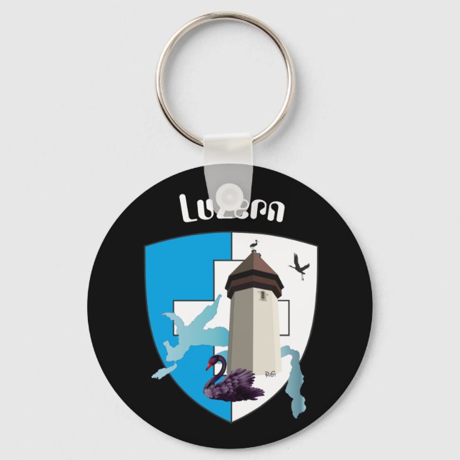Luzern Schweiz Schlüsselanhänger Nyckelring (Framsida)