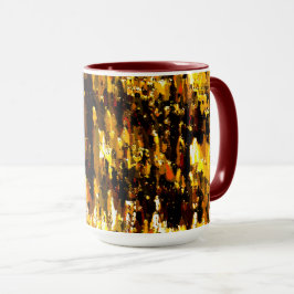 Luzes foscas de vela sob uma placa de gelo mugg