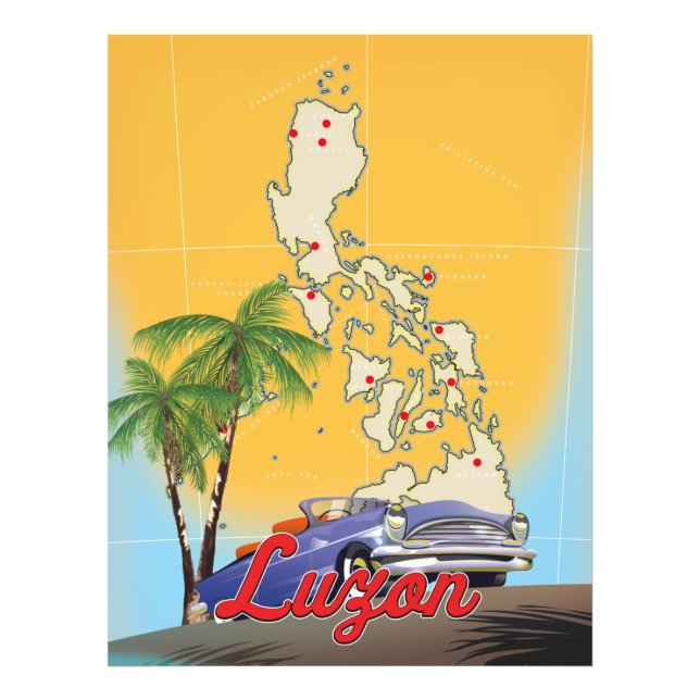 Luzon Filippinerna Resa poster (Framsidan)