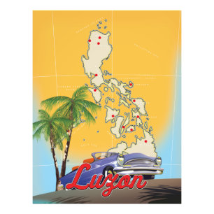 Luzon Philippines Travel-affisch Fototryck