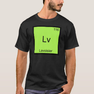 Lv - Lavoisier Rolig T-Shirt med Kemiskt Elementsy