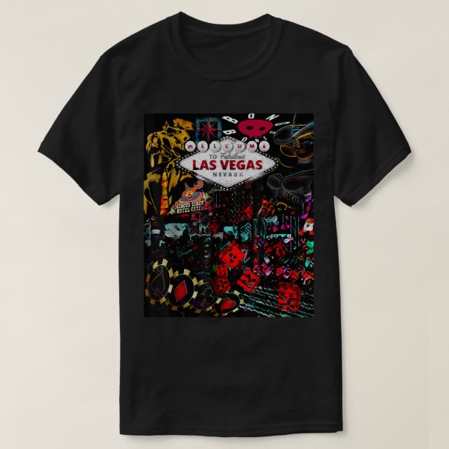 LV Nightlife Distressed Design Bong Bones Apparel  T Shirt (Design framsida)